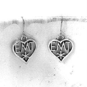 EMT Symbol Paramedics First Responders Rescue Nurse Gift Charm Earrings